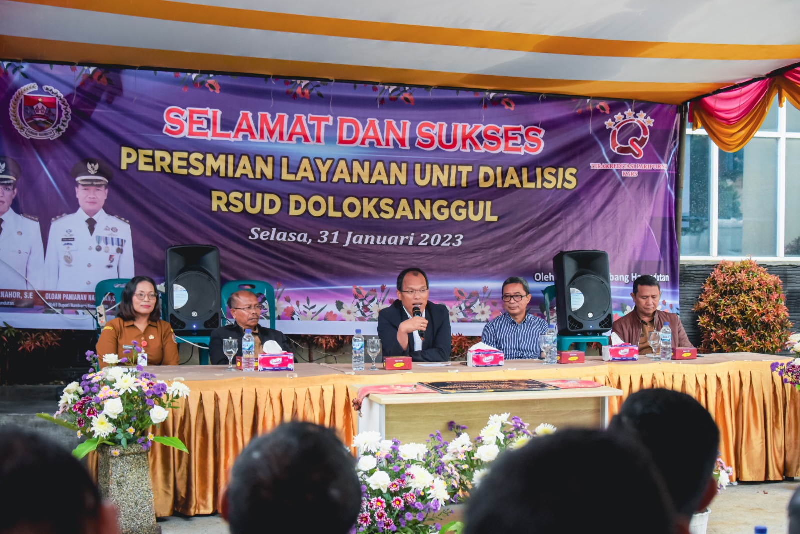  Bupati Humbahas Resmikan Unit Dialisis RSUD Doloksanggul