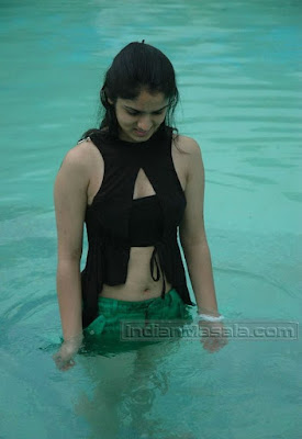 Shefali Sharma Pics Hot Exposure Wet Thighs, Navel and Panty peek