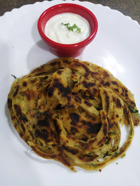 garlic laccha paratha recipe