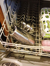 martini shaker in the dishwasher