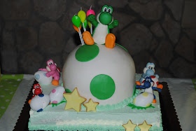 festa di compleanno ispirata ai personaggi di Yoshi e Super Mario