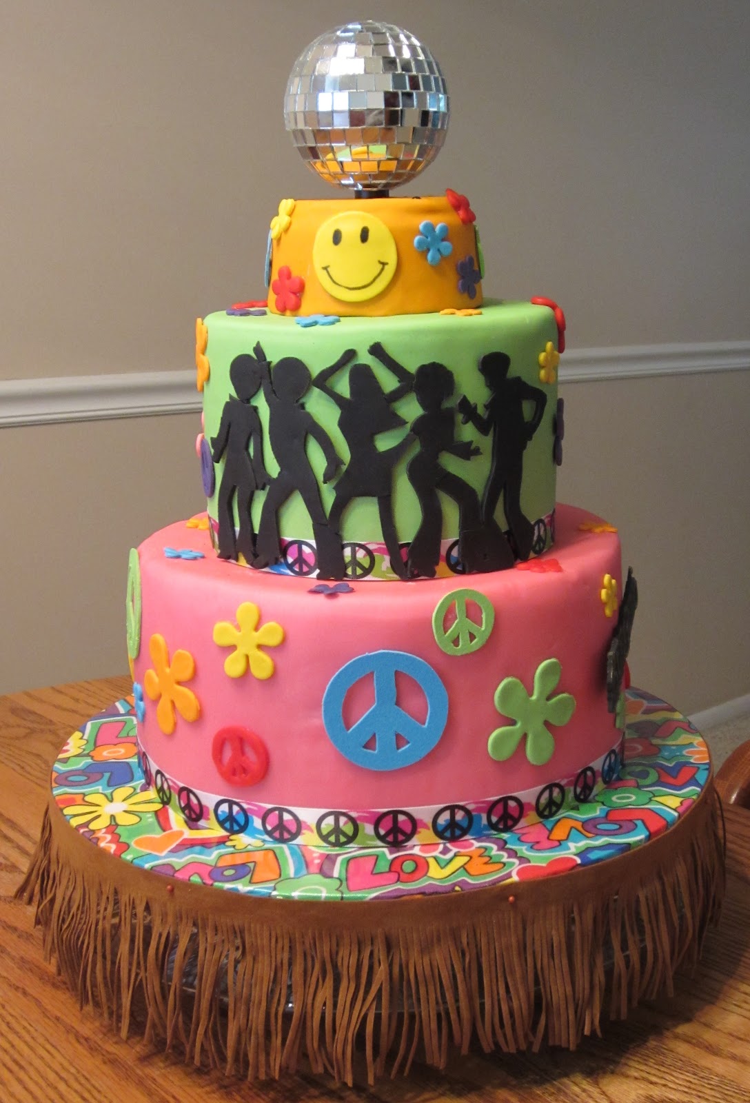 J s Cakes  70s Birthday  Cake 