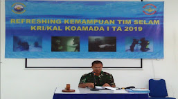 Bina Kemampuan Tim Selam KRI/AL Dislambair Koarmada I Laksanakan Refreshing Penyelamatan Bawah Air