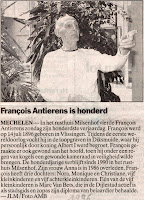 François Anthierens gevierd als eeuweling. Krant van juli 1996.