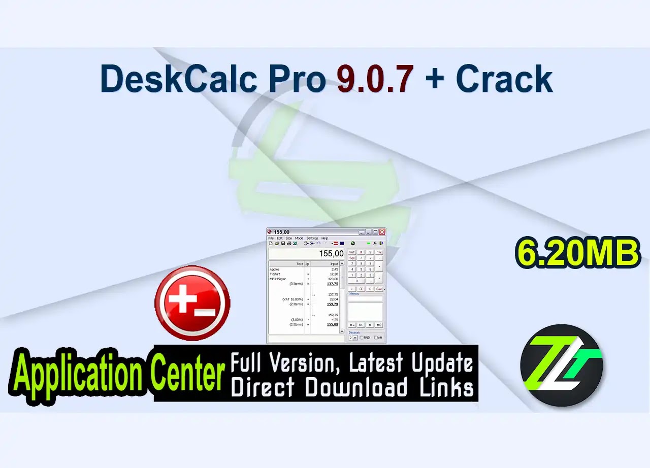 DeskCalc Pro 9.0.7 + Crack