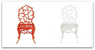 metal coral chair