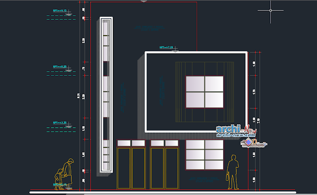 Women's shelter new chimbote in AutoCAD 