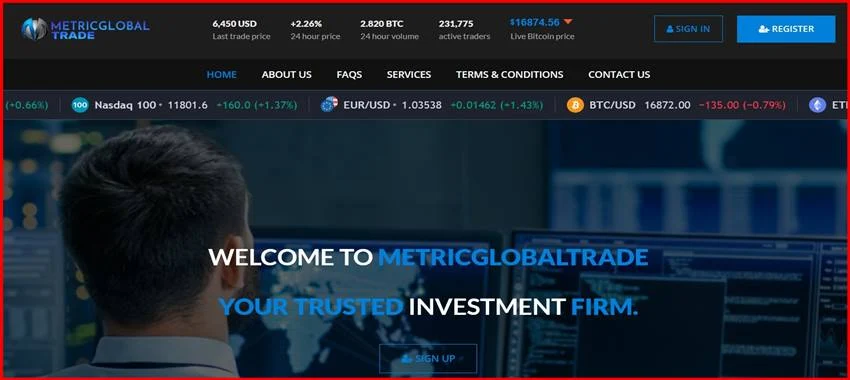 [Мошенники] metricglobaltrade.com – Отзывы, развод, лохотрон! Брокер MetricGlobalTrade мошенник