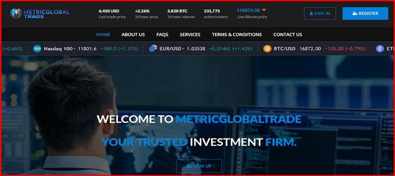 [Мошенники] metricglobaltrade.com – Отзывы, развод, лохотрон! Брокер MetricGlobalTrade мошенник