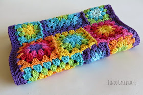 Rainbow Granny Square - Lindo Cachivache