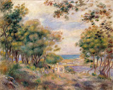 Landscape at Beaulieu by Pierre-Auguste Renoir - Landscape Paintings from Hermitage Museum