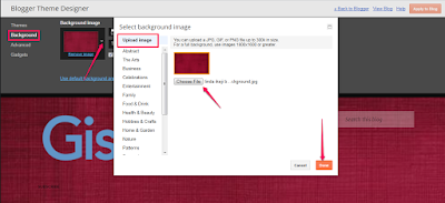 add background image to blogger theme