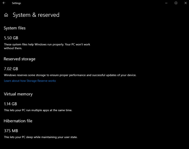 Windows 10 19H1 отримає функцію Reserved Storage