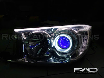 custom headlamp mobil fortuner 2010