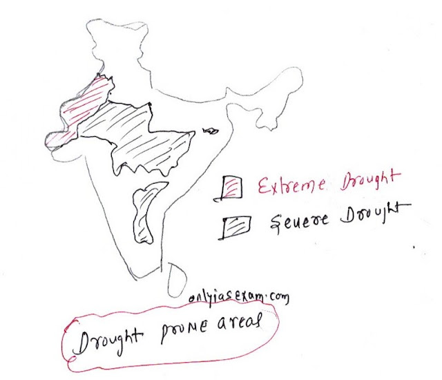 Drought prone region of India