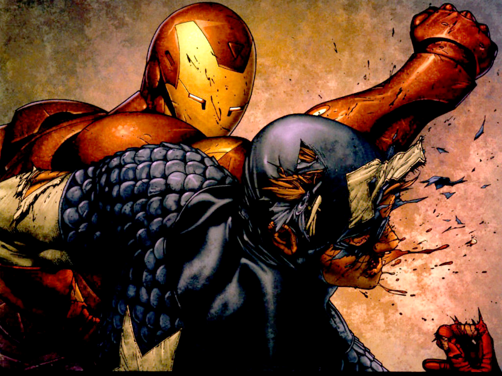 Iron Man Vs Captain America Comics HD Wallpaper Cartoon Wallpapers