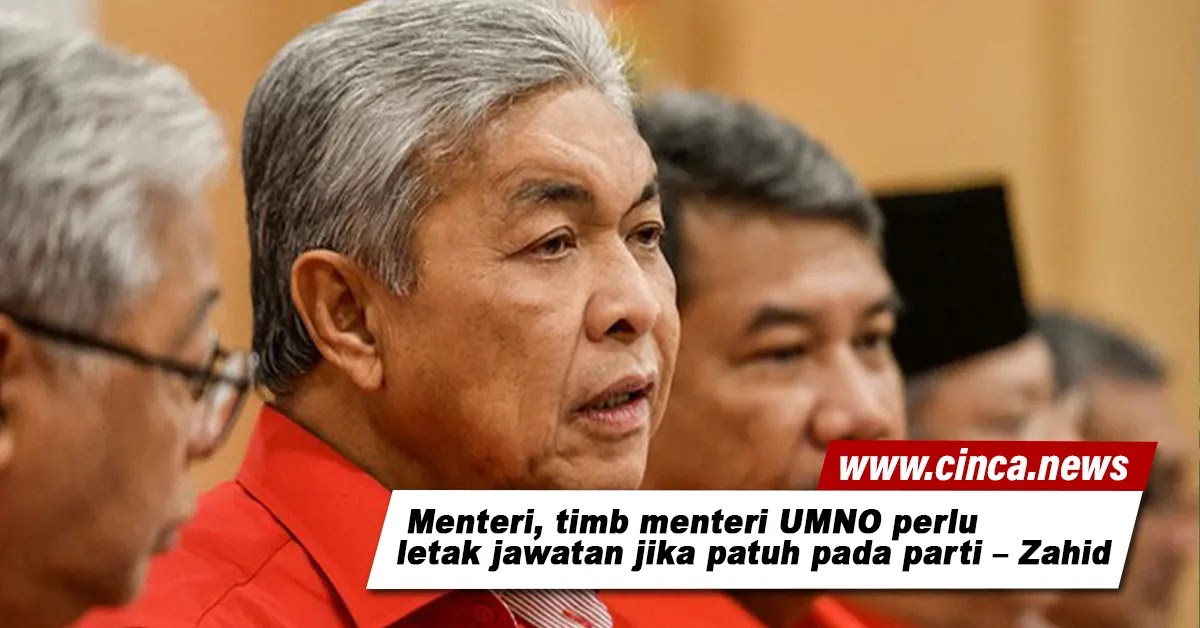 Menteri Timb Menteri Umno Perlu Letak Jawatan Jika Patuh Pada Parti Zahid [ 628 x 1200 Pixel ]