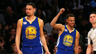 Klay Thompson and Stephen Curry