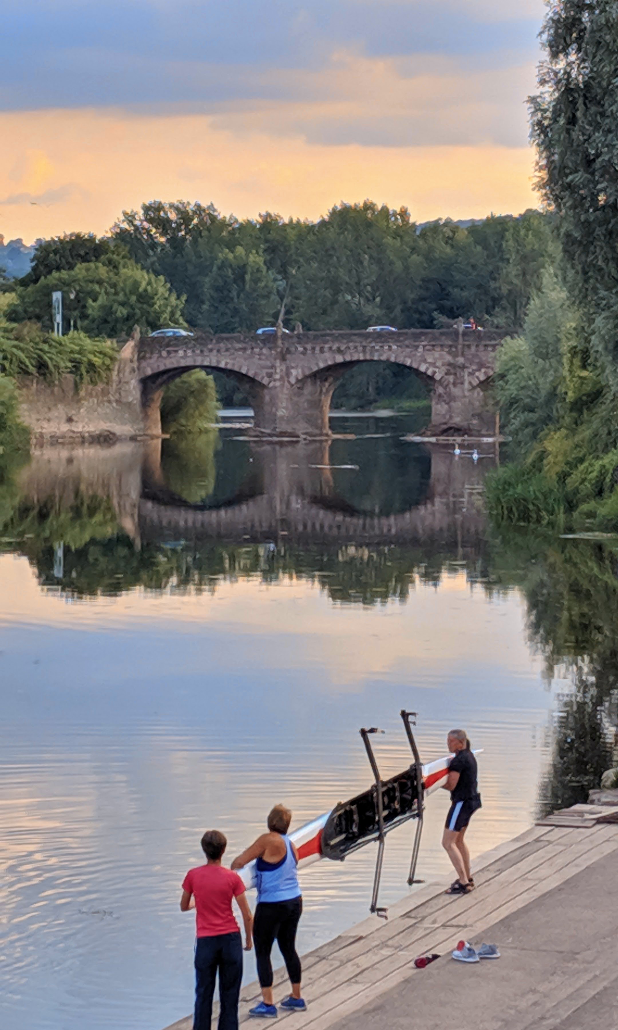 Rowing on the River Wye (Monmouth, Wales)