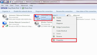 Cara Setting IP Jaringan dan Workgroup di Windows 7