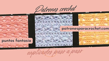 3 Patrones de puntos crochet paso a paso ❤️‍🔥 