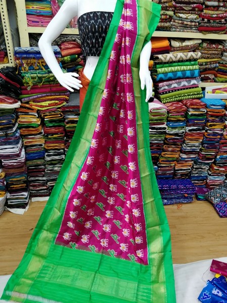  Ikkat Pure Silk Dupattas 