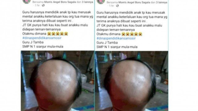 Viral, Guru SMA Paksa Muridnya Cukur Rambut Setengah Botak Padahal Tertutup Hijab