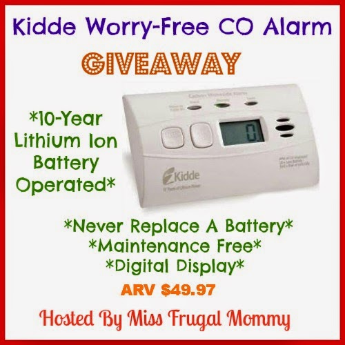 The Kidde Worry-Free CO Alarm Giveaway