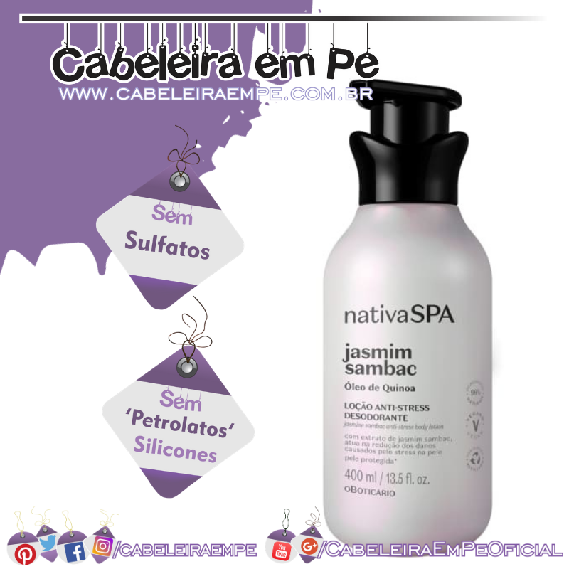 Hidratante Desodorante Corporal Anti-stress Nativa SPA Jasmim Sambac - O Boticário