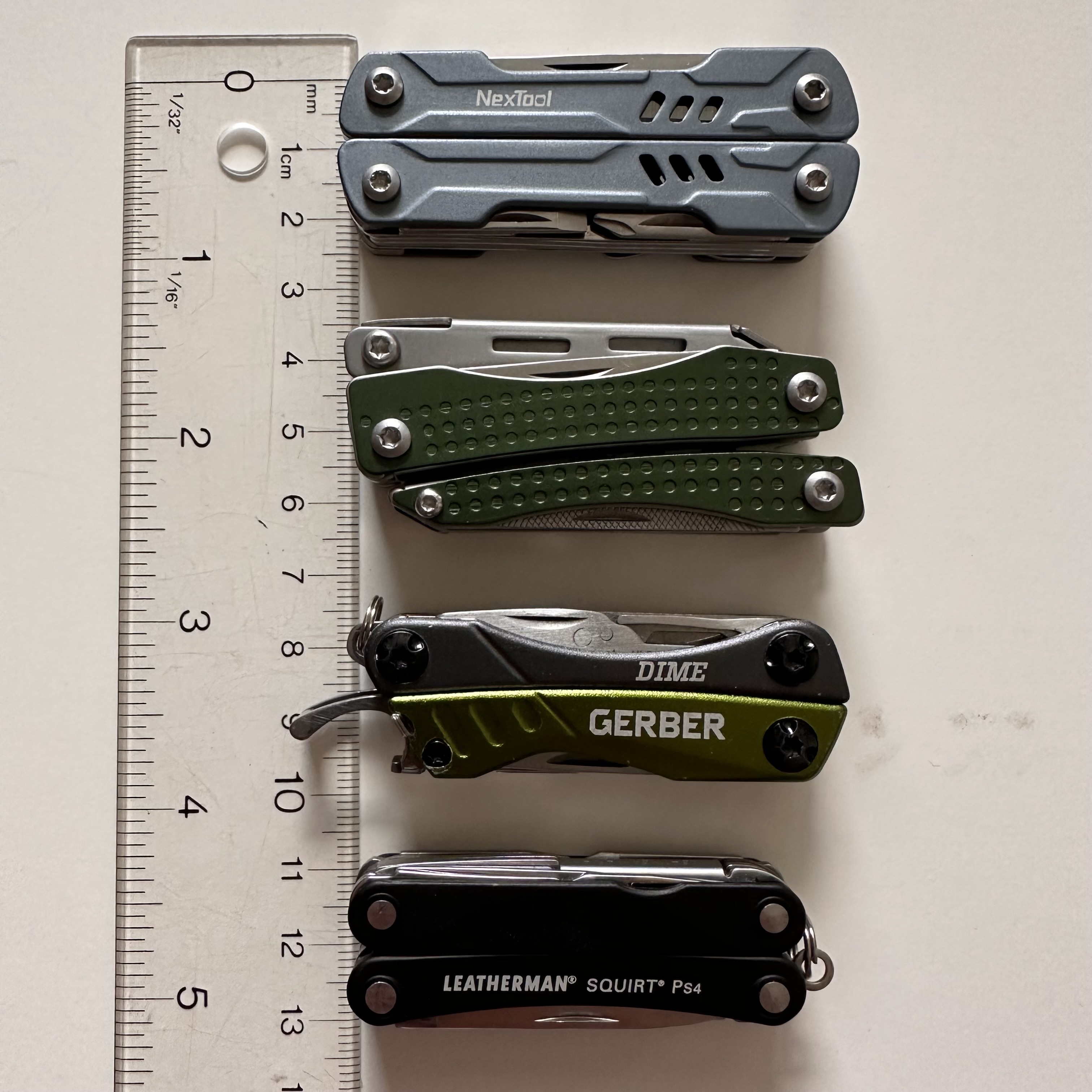 2022 Comparing the Gerber Dime, NexTool Mini, and Leatherman Squirt  Keychain Multi-tools