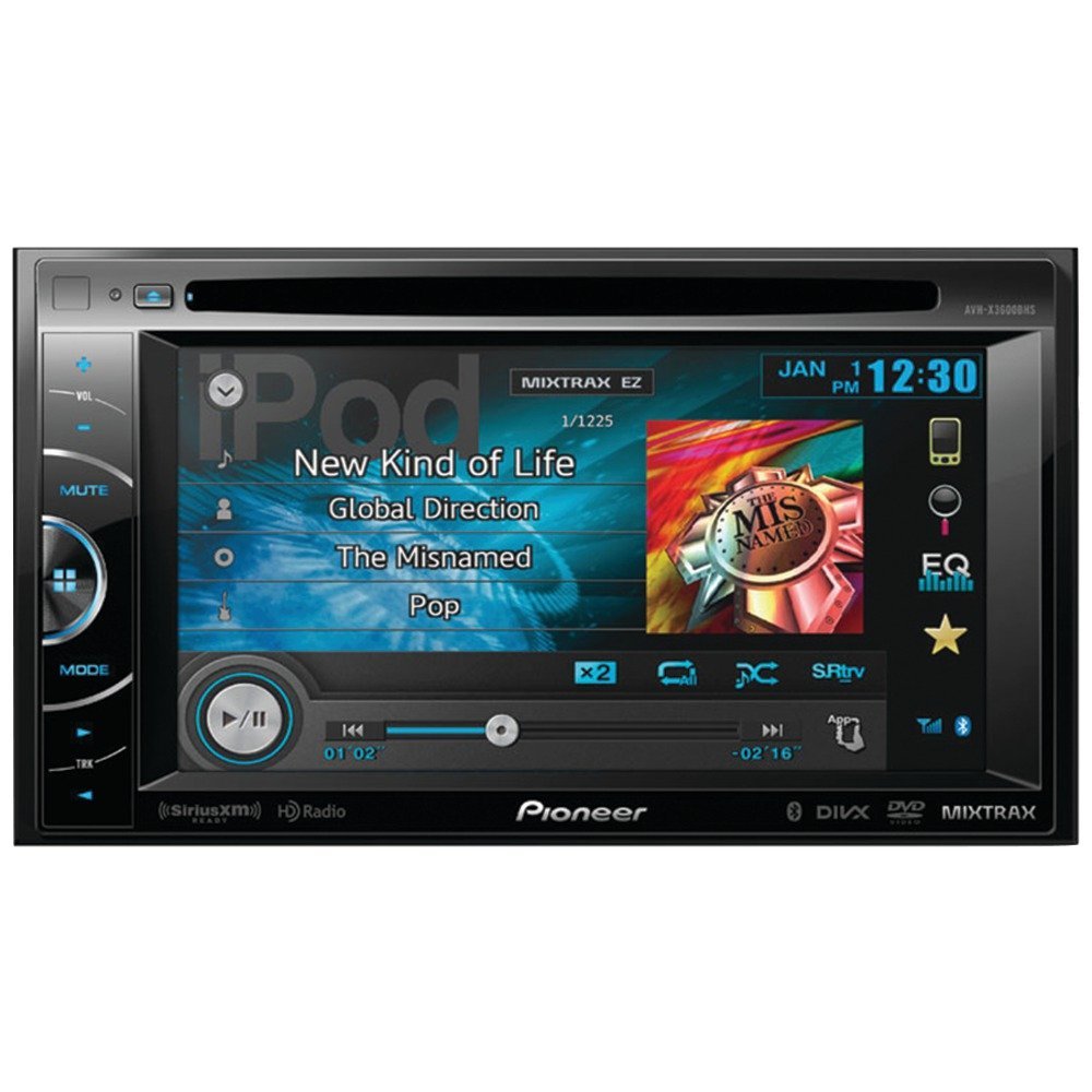 Pioneer AVH-X3600BHS 6.1-Inch Bluetooth HD Mixtrax Player