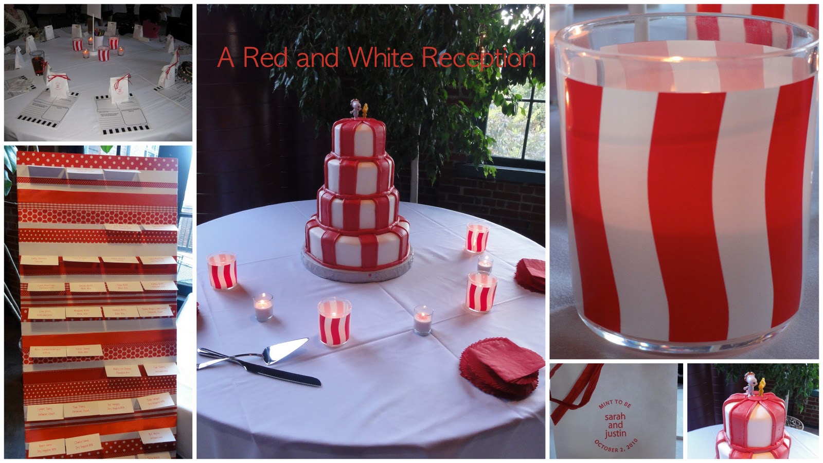 red and white wedding