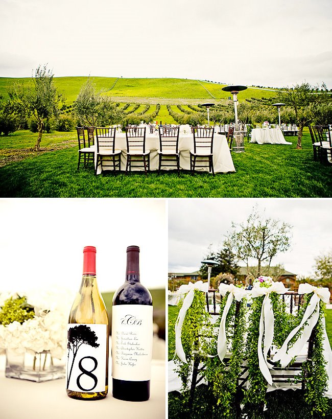 vineyard wedding decor