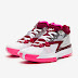 Sepatu Basket Jordan Zion 1 White Metallic Silver Hyper Pink DA3130100