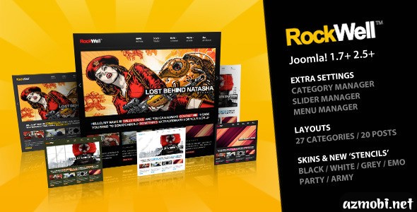 Rockwell - Joomla Template