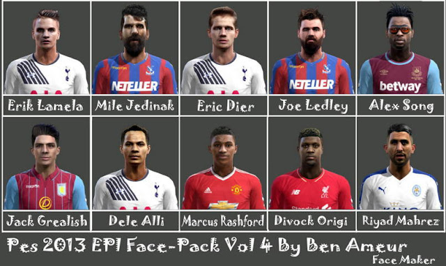PES 2013 Premier League Facepack