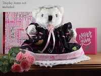 Pink Ribbon and Butterflies Angel Teddy Bear