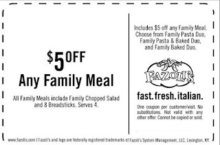 fazolis coupons