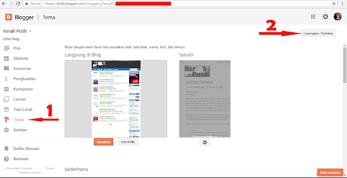 Cara menampilkan blogger seperti website