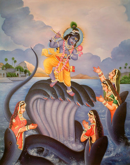 krishna dances on kaliya