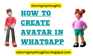 Whatsapp : How to Create Avatar