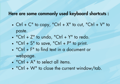 Keyboard shortcuts