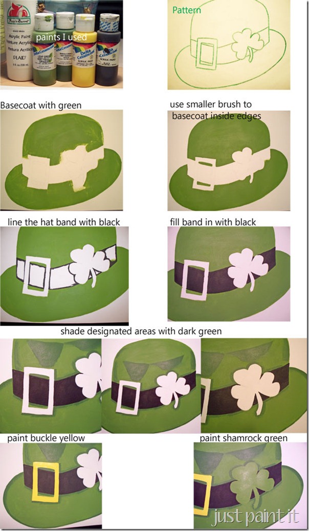 shamrock paint instructions