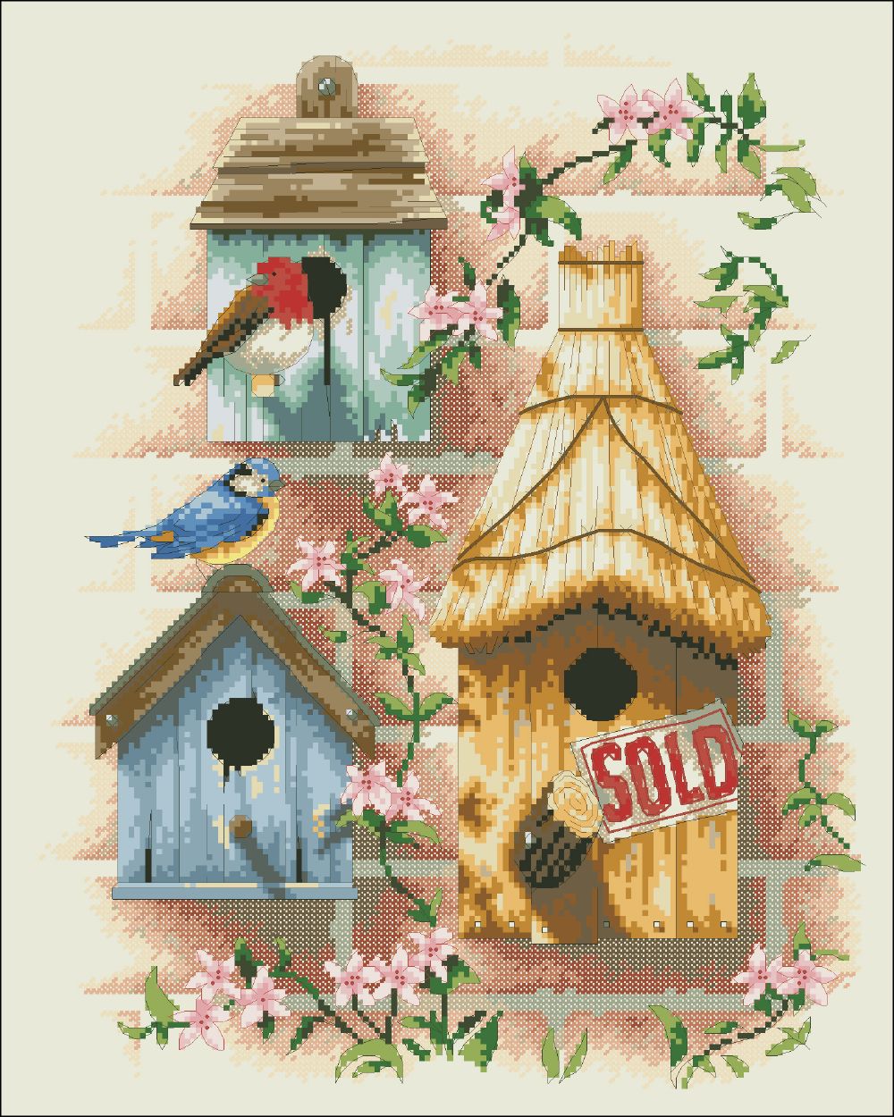 New home - Counted cross stitch patterns and charts