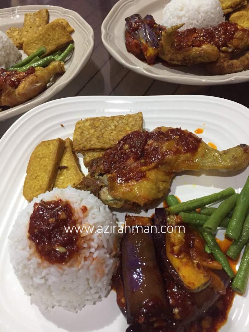 Nasi Ayam Penyet Mudah Disediakan Versi Kami