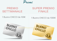 Logo Vinci gratis buoni Chicco da 100 e 1.000 euro con De Agostini