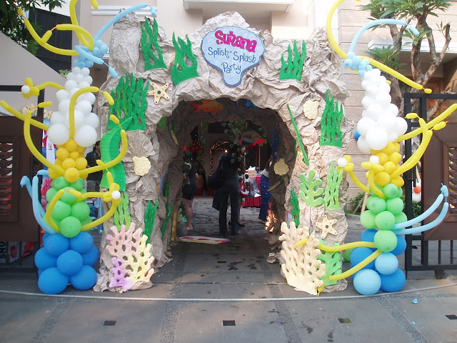 dekorasi balon gapura gate birthday