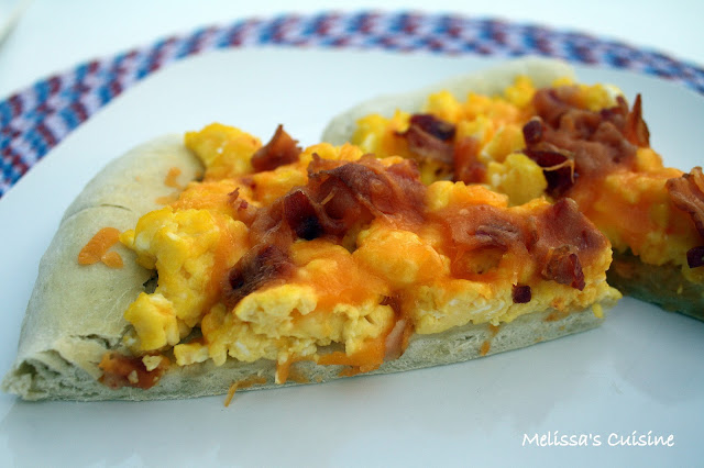 Melissa's Cuisine: Breakfast Pizza with Eggs and Bacon