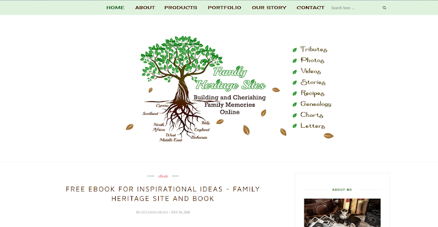 Family Heritage Sites Website Design by Julianne of Bratiful Creative Solutions