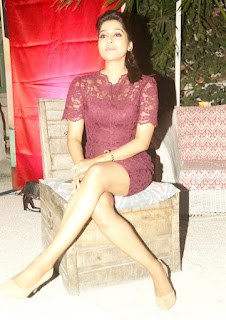 Actress Rashmi Gautam Red Dress Photos Stills